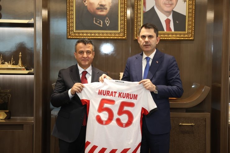Başkan Halit Doğan, Bakan Murat Kurum’a Samsun projelerini anlattı