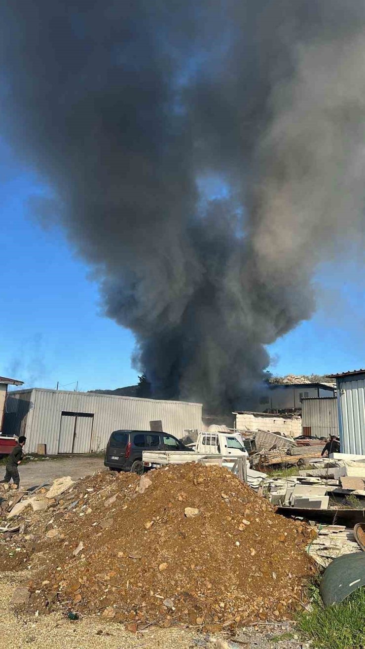 Bodrum’da işçilerin kaldığı konteyner alevlere teslim oldu