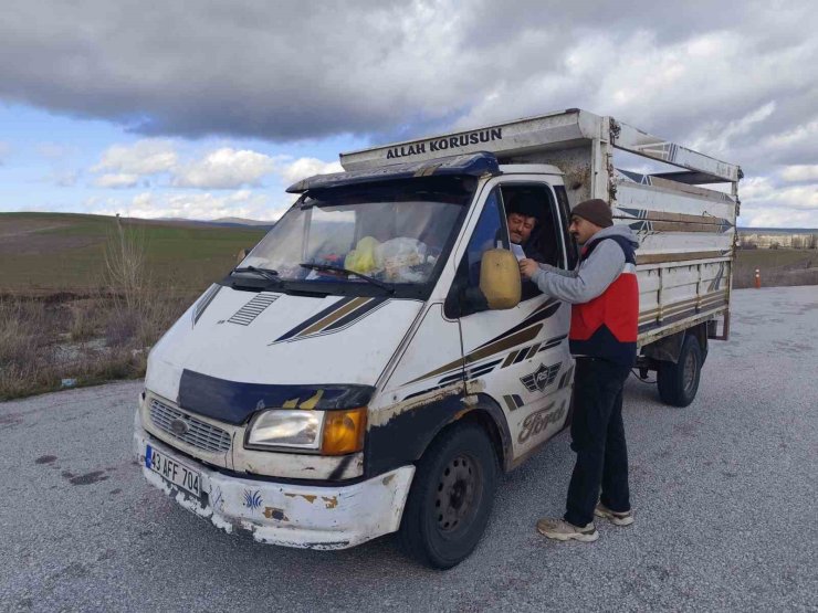 Çavdarhisar’da hayvan hareketlerine yönelik yol kontrolü