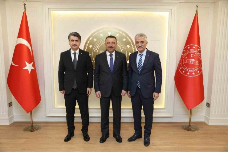 Bolu ve Zonguldak Valileri Düzce’de