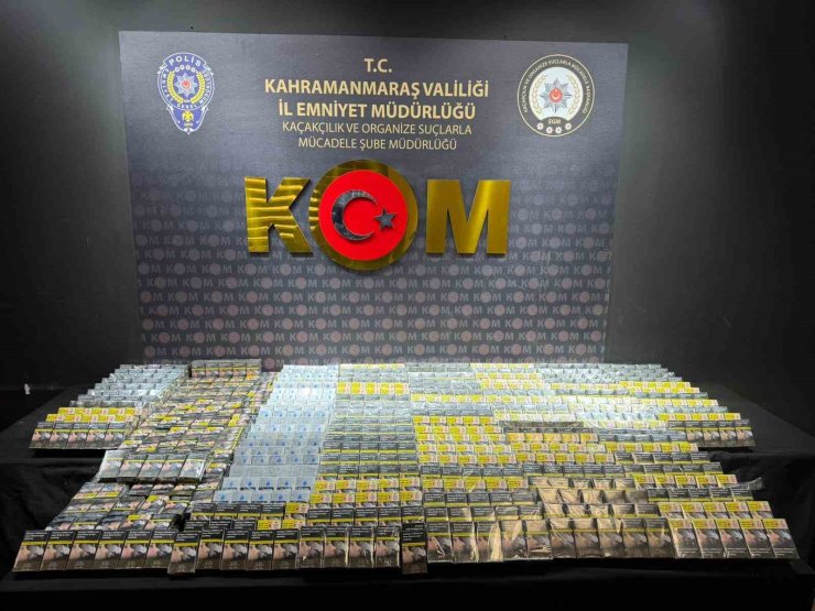 Kahramanmaraş’ta narkotik ve kaçakçılık operasyonu: 1 tutuklama