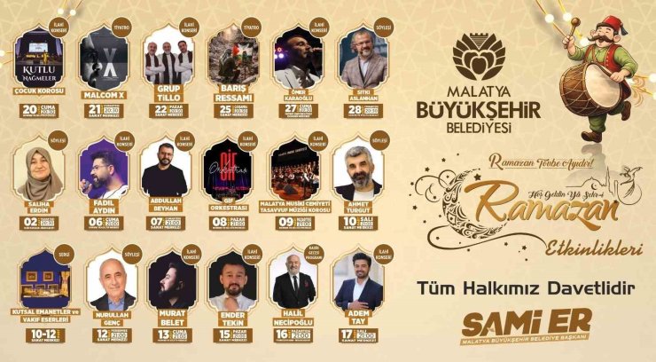 Malatya Büyükşehir Belediyesi Ramazan maneviyatını şehre taşıyor