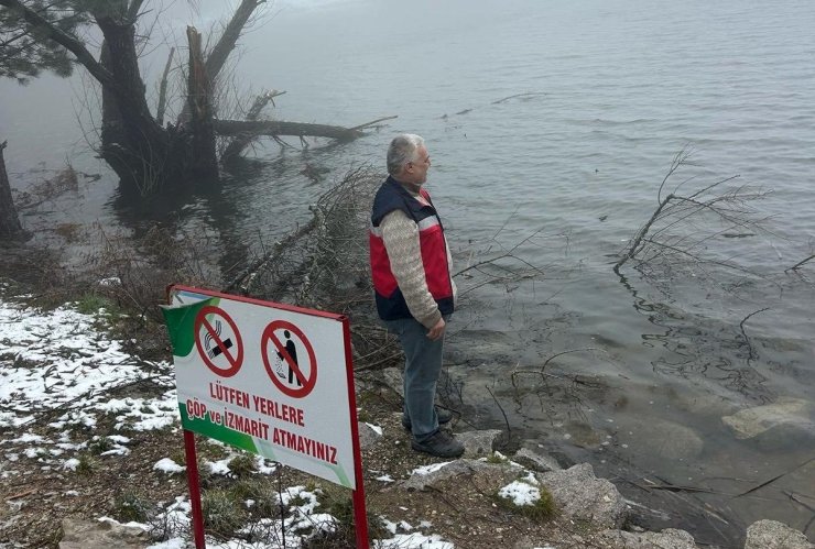 Simav Gölcük Yaylası Göleti’nde su ürünleri denetimi