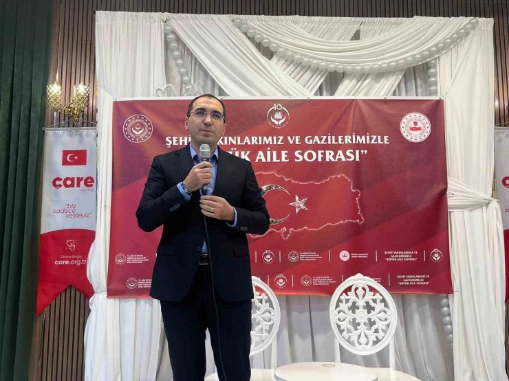 Şehit yakınları ve gaziler gönül sofrasında buluştu