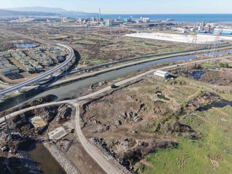 Samsun Yeni OSB’de taşkın kontrol çalışmaları