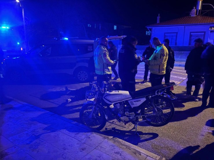 Erzincan’da motosiklet kazası