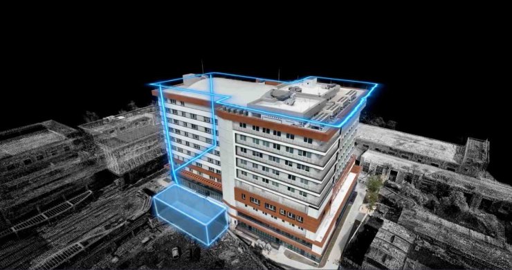 Üniversite kampüsünde, yağmur suyu hasatıyla 45 gün yetecek 546 ton su depolandı