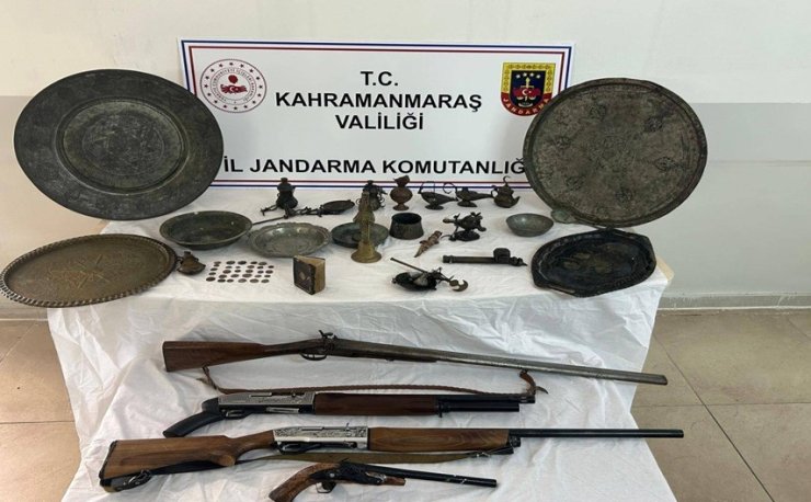 Kahramanmaraş’ta tarihi eser kaçakçılığı operasyonu