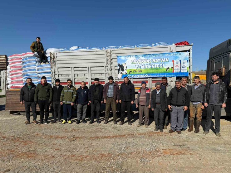 Başkan Çerçioğlu’ndan Karacasu’da küçük üreticilere yem desteği