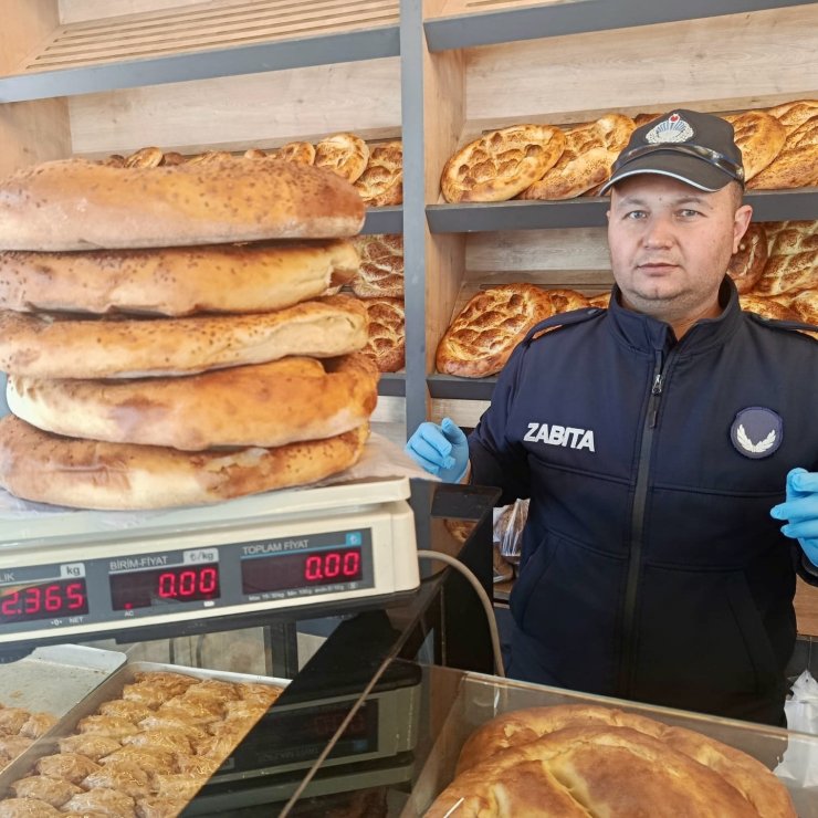 Çine’de ekmek ve pide üretimi yapan işletmeler denetlendi