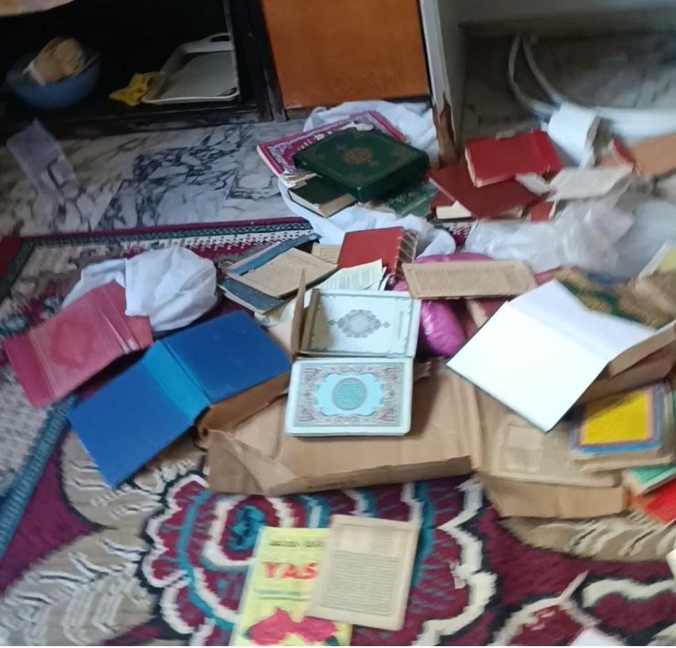 Kur’an kursunu yerle bir edip Kur’an-ı Kerim’lere zarar verdiler