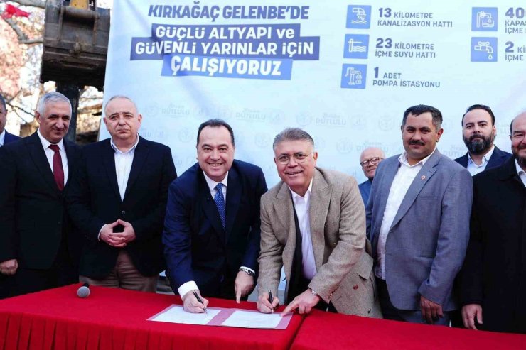 Gelenbe’de 4 milyon Euro’luk altyapı yatırımı için imzalar atıldı