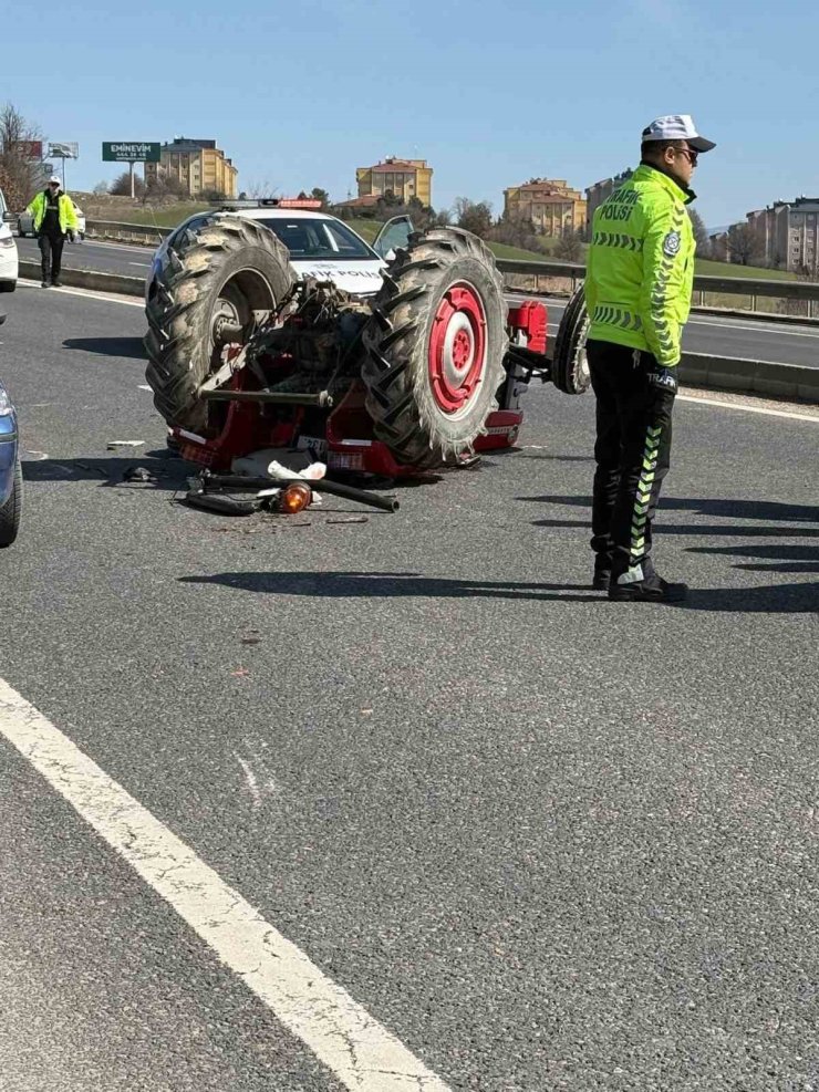 Bolu’da traktör devrildi: 1 ölü