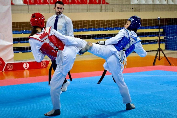 Genç tekvandocular Bilecik’te madalya için mücadele ediyor