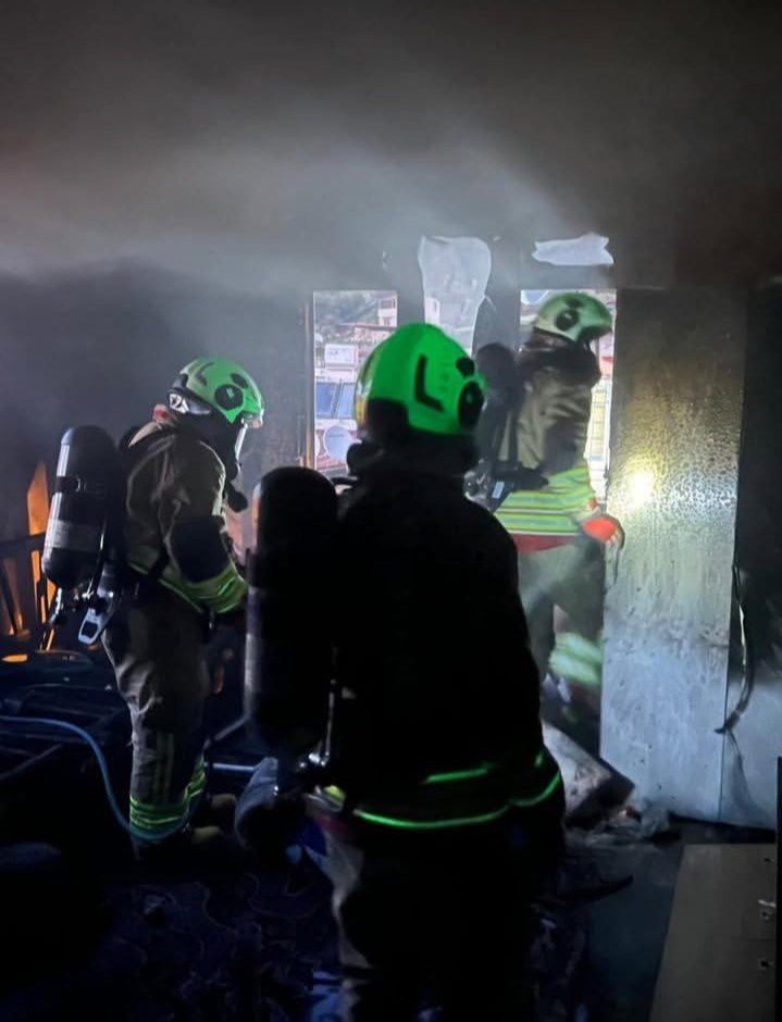 Antakya’da mesken yangını