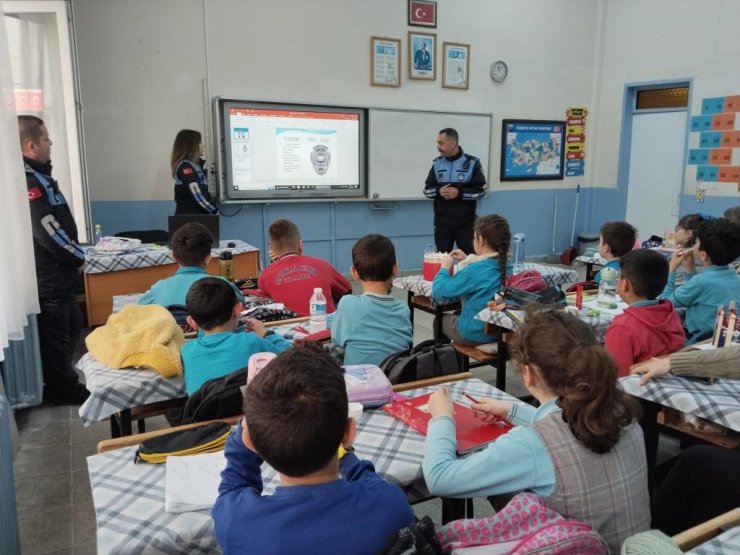 Zabıtadan öğrencilere meslek tanıtımı