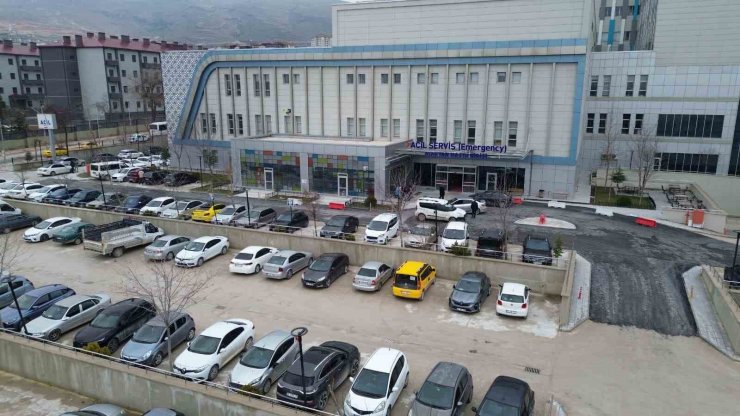 Battalgazi Devlet Hastanesi otoparkı yenilendi