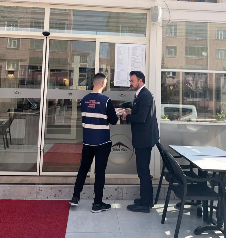 Kırşehir’de 20’nin üzerinde firmaya etiket cezası