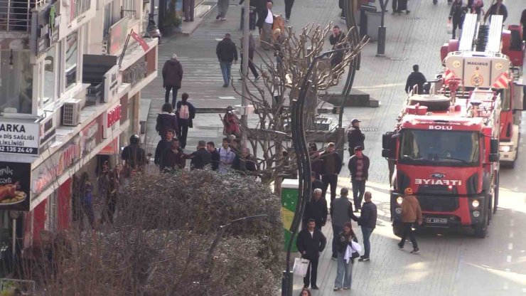 Bolu’da yanık kokusu itfaiye ekiplerini harekete geçirdi