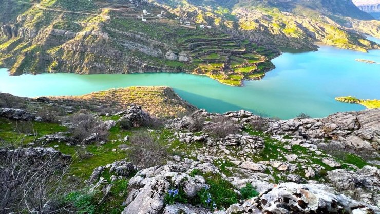 Ayı Nevruzu Gerger kayalıklarını renklendirdi
