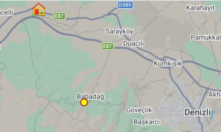 Babadağ’da 3.6 büyüklüğünde deprem meydana geldi