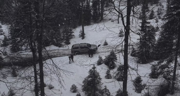 Off-Road tutkunları karla buluştu