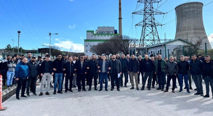 Kütahya Tunçbilek’te Termik Santral işçileri eylemde