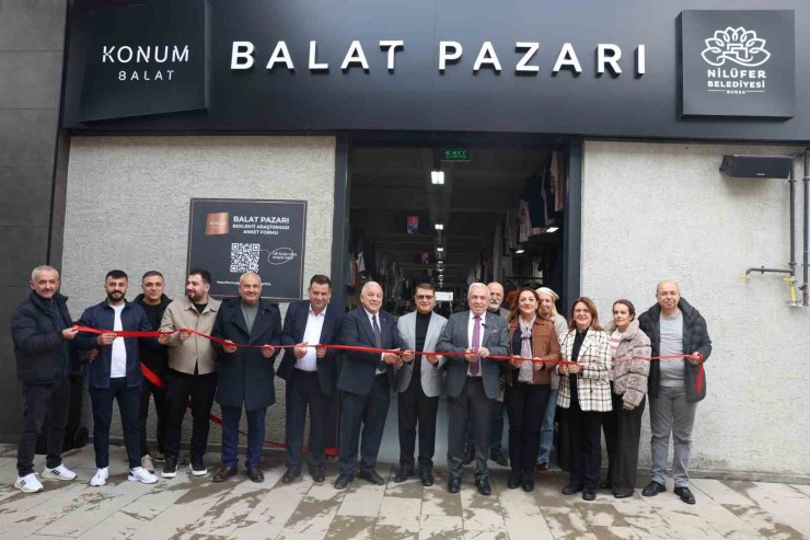 Nilüfer’in 8’inci giyim pazarı Balat’ta açıldı