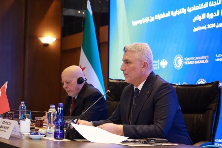 Ticaret Bakanı Bolat, Suriye Ekonomi ve Sanayi Bakanı el-Şa’ar ile görüştü