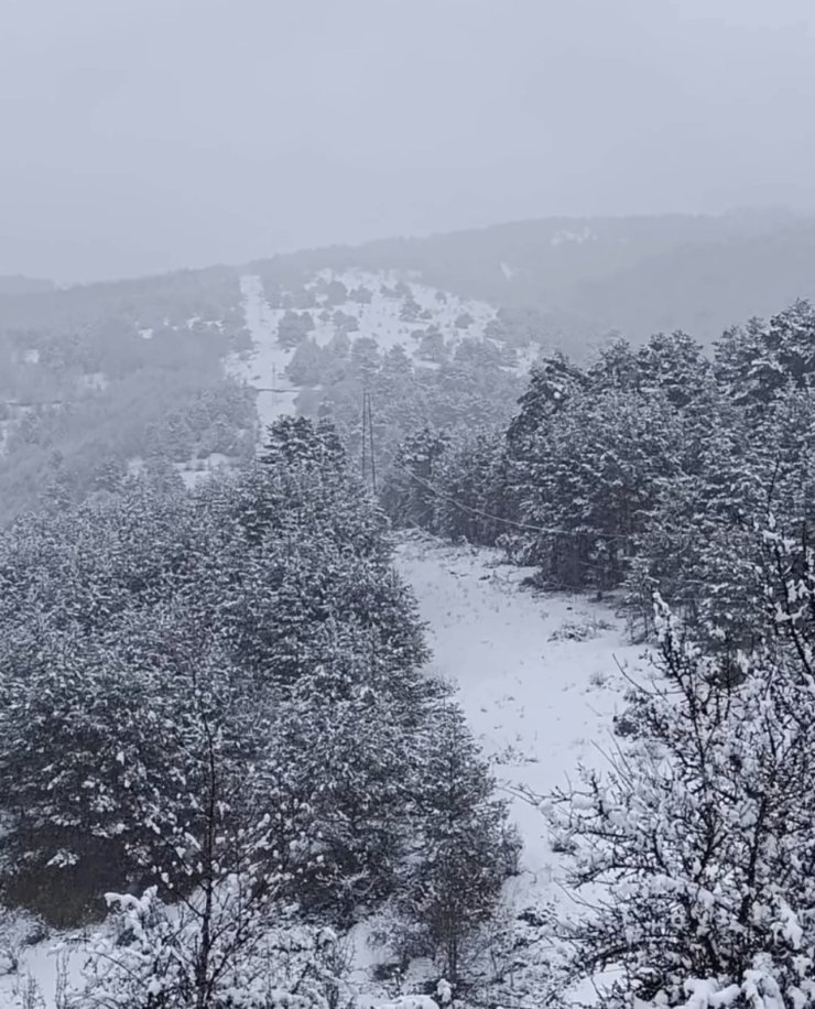 Çankırı’da kar yağışı etkili oldu