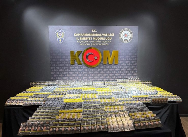 Kahramanmaraş’ta kaçak telefon ve sigara operasyonu