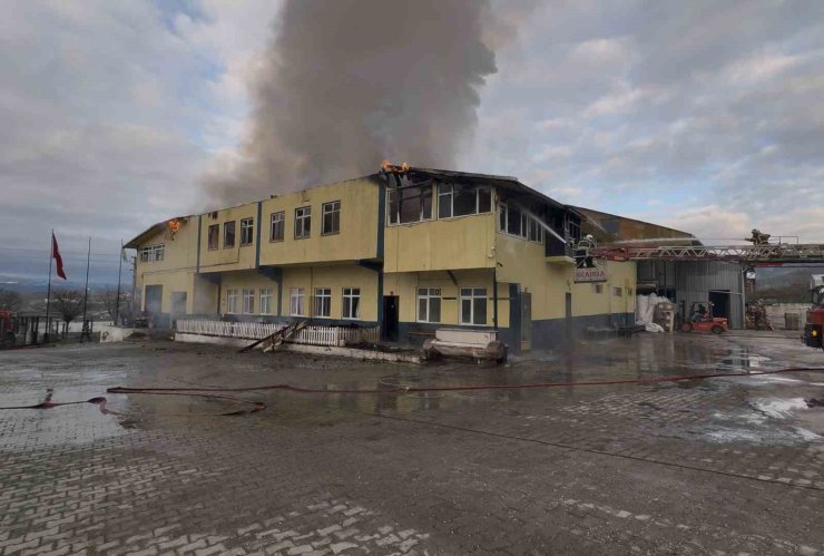 Kastamonu’daki fabrika yangını kontrol altına alındı