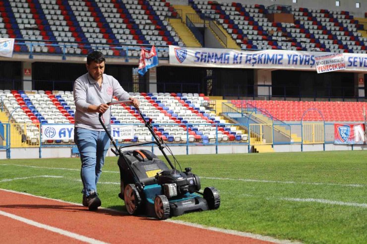 Dr. Necmettin Şeyhoğlu Stadyumu’nda bakım çalışması başlatıldı
