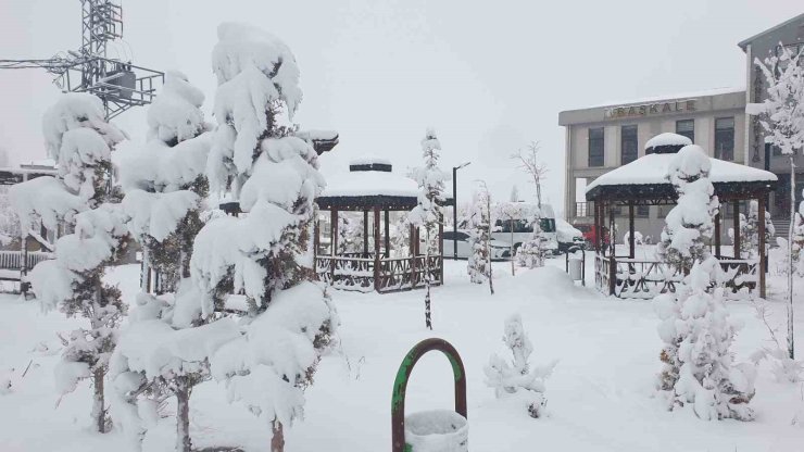 Başkale’de kar yağışı