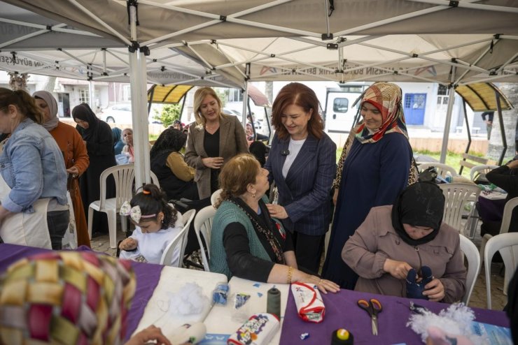 Mersin’de ‘Evimiz Atölye’ ile kadınlar üretime katılıyor