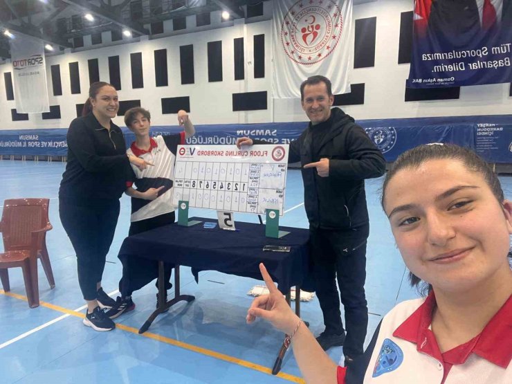 Kütahya’nın gururu pazarlar Spor Lisesi Floor curling’de Türkiye dördüncüsü oldu