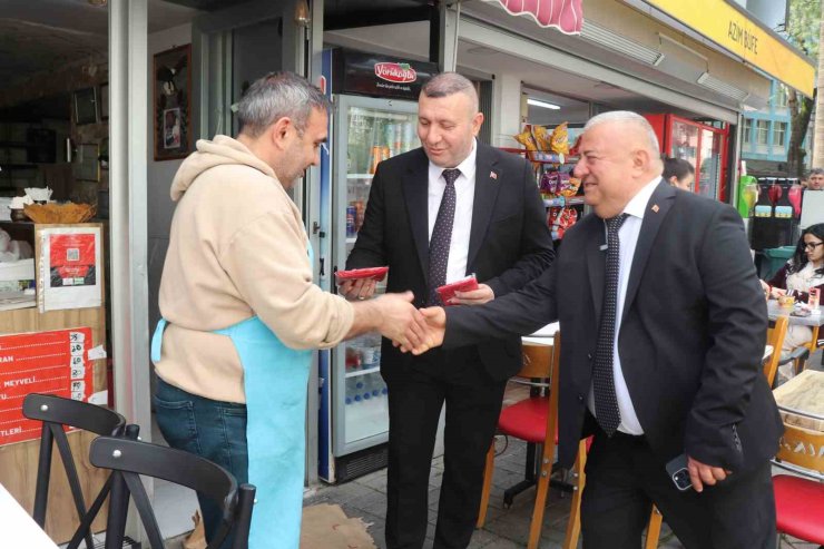 DESOB Başkanı Erbeği, Denizli esnafını ziyaret etti