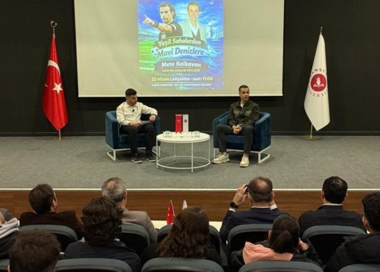 Düdükten rotaya: Mete Kalkavan öğrencilerle deneyimlerini paylaştı