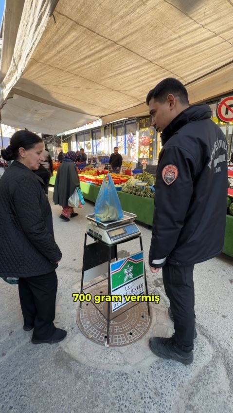 Bahçelievler’de pazarcının tartı oyunu bozuldu