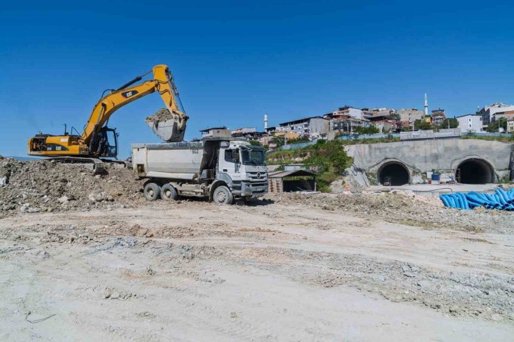 Onat Tüneli’nde çalışmalar sürüyor