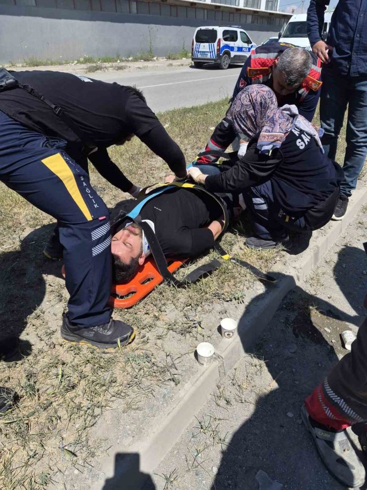 Iğdır’da otomobil takla attı: Sürücü yaralandı
