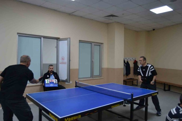 Ceza İnfaz Personeli günü masa tenisi turnuvasıyla kutlandı