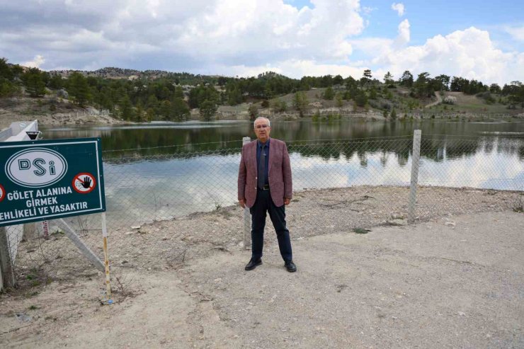 Dolup taşan gölet Çameli’ne bereket getirdi