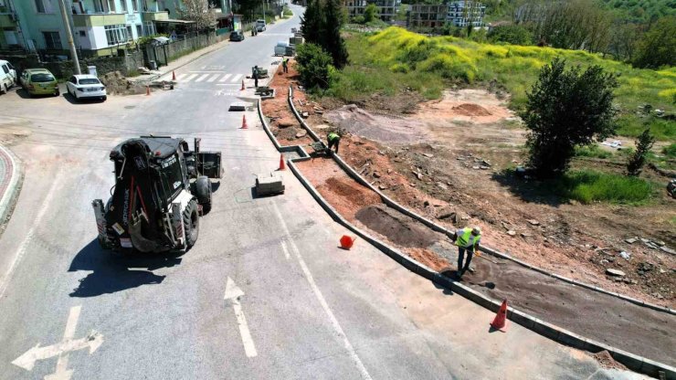 Başiskele’de trafiği rahatlatacak kavşak düzenlemesinde sona yaklaşılıyor