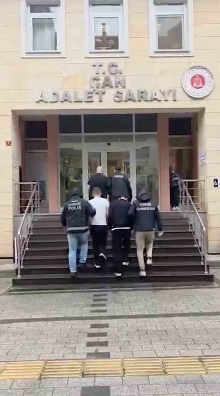 Çan’da uyuşturucu operasyonunda 4 tutuklama