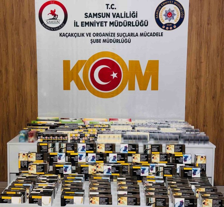 Samsun’da kaçak tütün mamülleri operasyonu