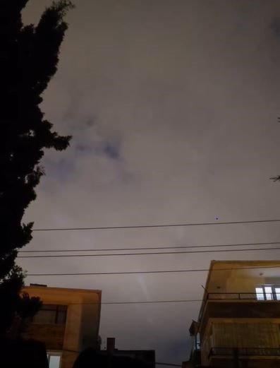 Başkentte gökyüzündeki ışıklar merak uyandırdı