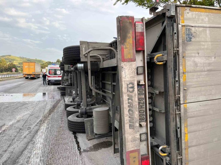 Balıkesir’de tır kazası: 1 yaralı
