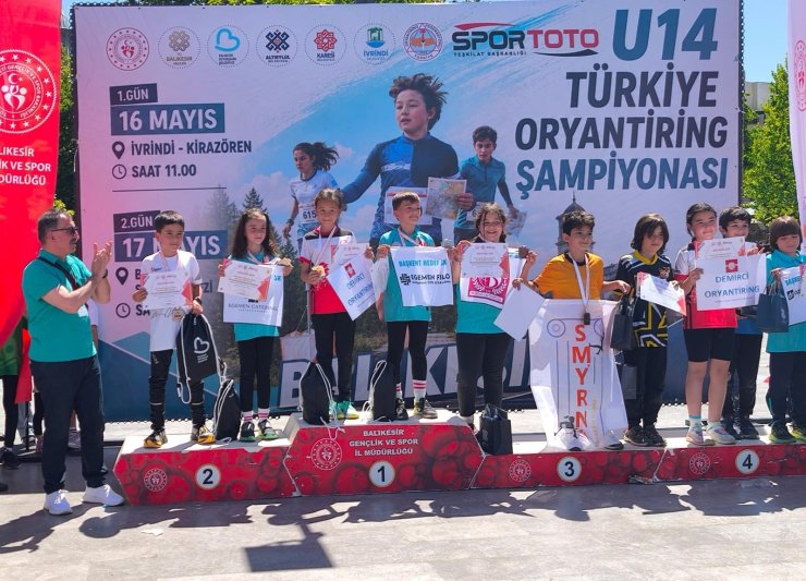 Manisalı oryantiring sporcularından Türkiye Şampiyonasında büyük başarı