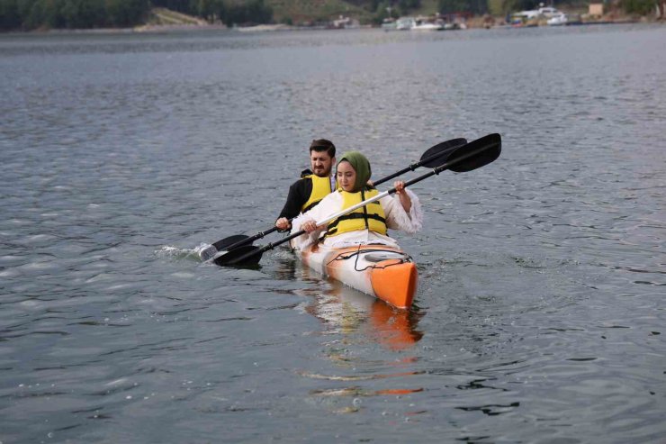 Kahramanmaraş’ta kano keyfi: ’Deniz yok ama su sporları var’